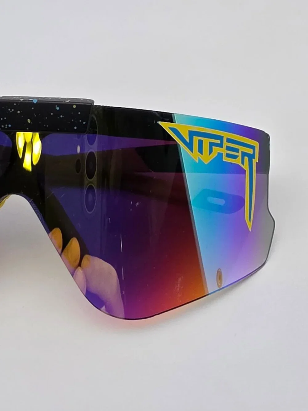 Pit Viper The Cosmos Flip-Offs 2.0 Black Frame Gold Mirror Lens Sunglasses